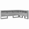 vidaXL T&ecirc;te de lit de rangement Gris Sonoma Bois d'ing&eacute;nierie