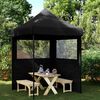 vidaXL Tente de f&ecirc;te Noir 200 x 200 x 306 cm Tissu Oxford