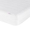 vidaXL Cadre de lit d'angle avec matelas 2 pcs Taupe tissu