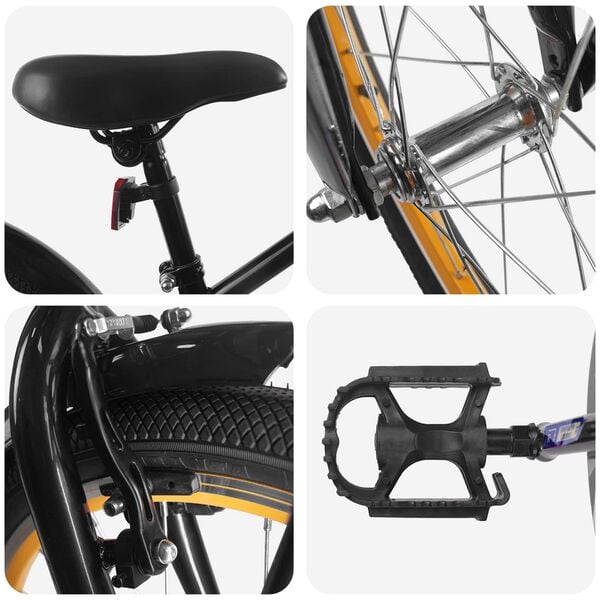 vidaXL V&eacute;lo pour Enfants 20 Pouces pour les enfants de 6 &agrave; 11 ans Noir