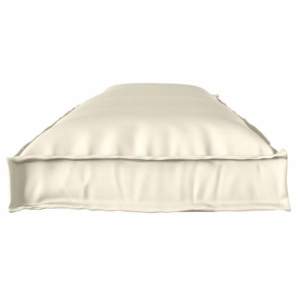 vidaXL Set de coussins de palette 2 pcs Cr&egrave;me 150 x 40 x 8 cm