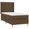 vidaXL Sommier &agrave; lattes de lit avec matelas Marron fonc&eacute; 90x190 cm