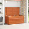 vidaXL Bo&icirc;te de Rangement avec stockage Brun cire 101 x 50,5 x 46,5 cm