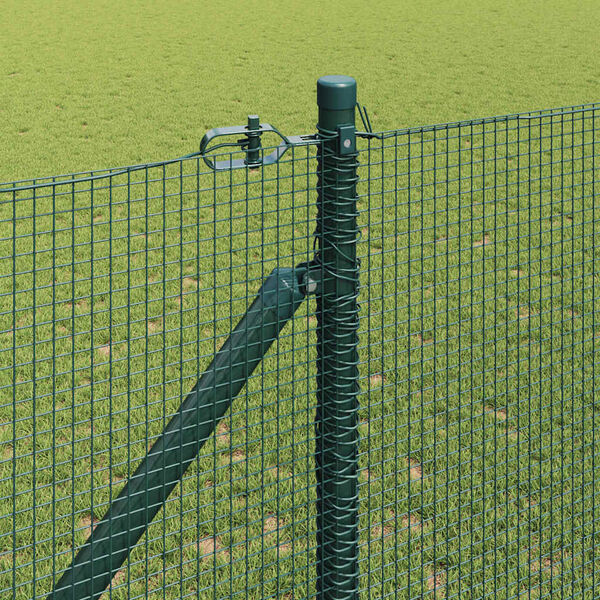 vidaXL Poteau de cl&ocirc;ture. Vert 25 x 1,2 m (treillis 12 x 12 mm)
