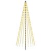 vidaXL Arbre de No&euml;l LED 235 cm 500 LED Blanc chaud Fer Noir