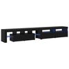 vidaXL Meuble TV 2 pc Ch&ecirc;ne noir Bois d'ing&eacute;nierie