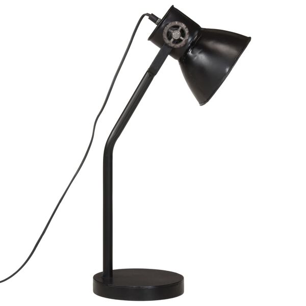 vidaXL Lampe de bureau 25 W noir 17x17x60 cm E27