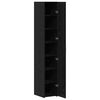 vidaXL Haut Armoire 2 pcs Ch&ecirc;ne noir 30 x 42,5 x 185 cm