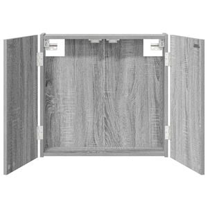 vidaXL Cabinet pour cible Sonoma gris 56 x 12 x 53,5 cm