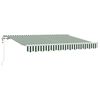 vidaXL Auvent R&eacute;tractable Vert 300 x 200 cm tissu