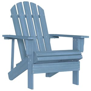 vidaXL Chaise de jardin Adirondack bois de sapin massif bleu