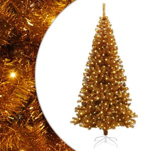 vidaXL Sapin de No&euml;l Dor&eacute; 180 cm PET