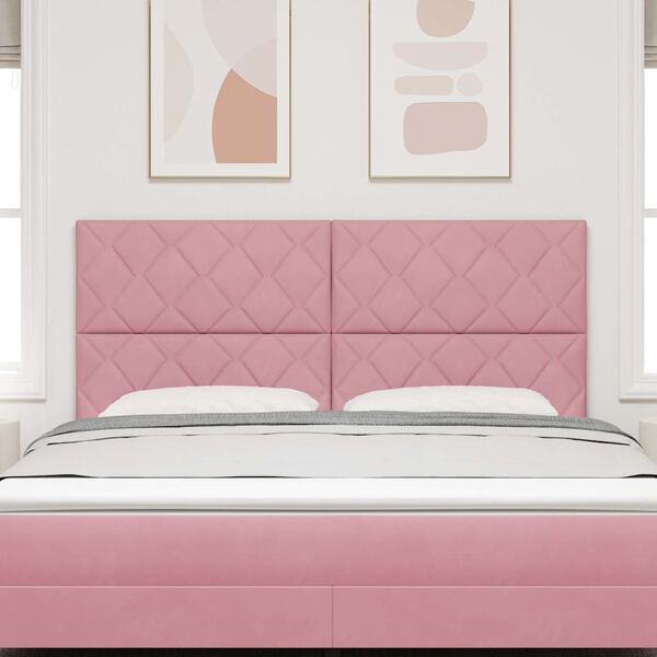 vidaXL T&ecirc;te de lit LED Rose 180 cm Cuir synth&eacute;tique