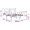vidaXL Cadre de lit sans matelas 160x200 cm bois massif de pin