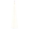 vidaXL C&ocirc;ne lumineux d&eacute;coratif &agrave; LED Acrylique Blanc chaud 90 cm
