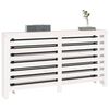 vidaXL Cache-radiateur Blanc 153x19x84 cm Bois massif de pin