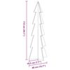 vidaXL Arbre de No&euml;l en bois pour d&eacute;coration 112 cm bois de pin massif