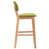 vidaXL Tabourets de bar lot de 2 vert tissu