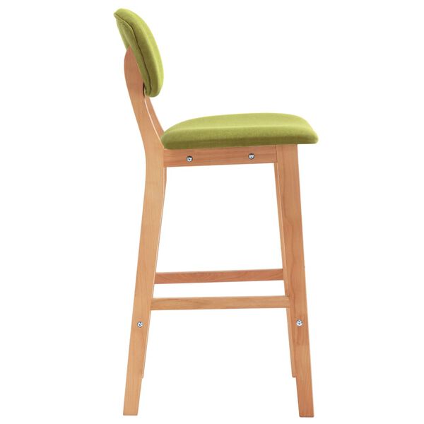 vidaXL Tabourets de bar lot de 2 vert tissu