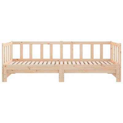 vidaXL Lit de jour et lit gigogne sans matelas 90x190 cm bois massif