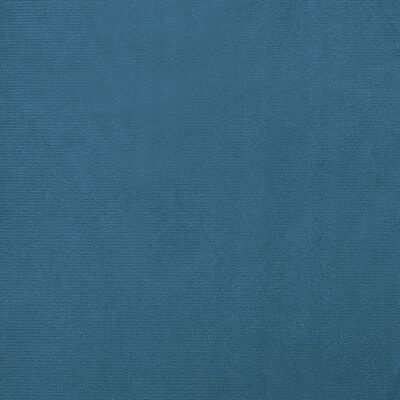vidaXL Canapé pour enfants bleu 100x50x26 cm velours