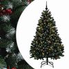 vidaXL Sapin de No&euml;l artificiel vert avec boule 150 cm 150 LED