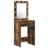 vidaXL Table de Toilette avec tiroir 2 pcs Marron 50 x 41 x 135 cm