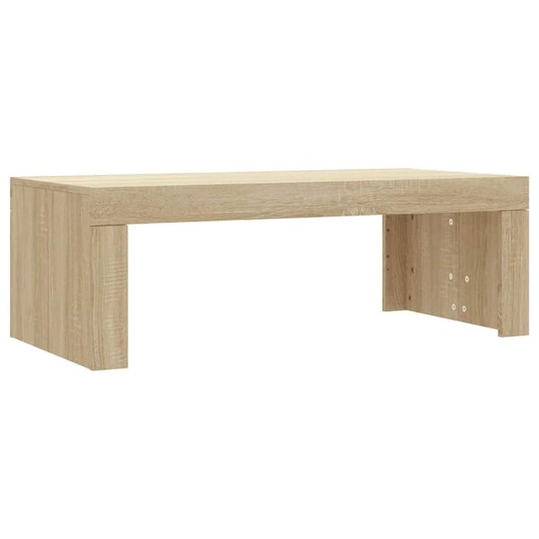 vidaXL Table basse ch&ecirc;ne sonoma 102x50x36 cm bois d'ing&eacute;nierie