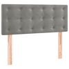 vidaXL Sommier &agrave; lattes de lit et matelas gris clair 120x190cm velours