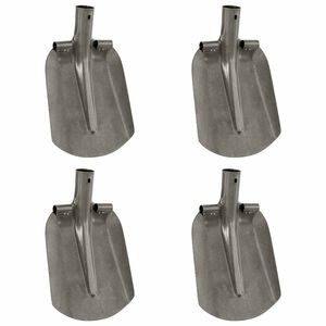 vidaXL T&ecirc;te de pelle 4 pi&egrave;ces Argent 33 x 21 cm Acier enduit de poudre