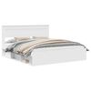 vidaXL Cadre de lit Blanc 200 x 200 cm Bois de pin massif