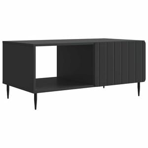 vidaXL Table basse Noir 90 x 50 x 40 cm Bois d'ing&eacute;nierie
