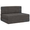 vidaXL Canap&eacute;-lit pliable Gris fonc&eacute; 100 x 80 x 60 cm Tissu