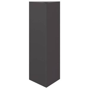 vidaXL Jardini&egrave;re noir triangulaire 30x26x75 cm acier
