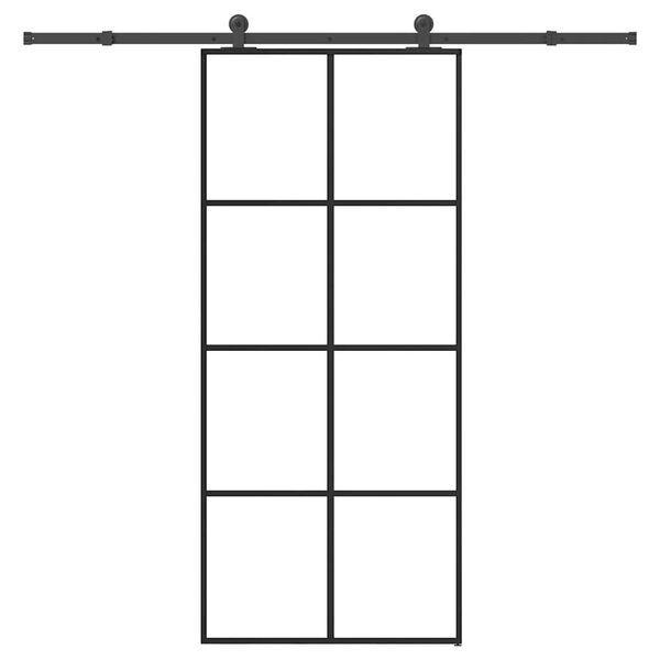 vidaXL Porte coulissante avec kit de quincaillerie 90x205 cm Verre ESG