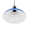 vidaXL Lampe suspendue r&eacute;glable hauteur E27 bleu fonc&eacute; &Oslash; 31 cm m&eacute;tal