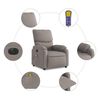 vidaXL Fauteuil de massage inclinable électrique Taupe Tissu