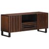 vidaXL Meuble TV marron 100x34x46 cm bois massif manguier