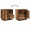 vidaXL Cabinet de chevet 2 pcs Bois ancien 50 x 34,5 x 50 cm.