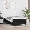 vidaXL Matelas &agrave; ressorts ensach&eacute;s pour enfants fermet&eacute; moyenne noir 80x160 cm tissu