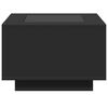 vidaXL Table basse avec LED noir 60x60x40 cm bois d'ing&eacute;nierie