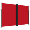 vidaXL Auvent lat&eacute;ral r&eacute;tractable Rouge 220x1200 cm