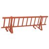 vidaXL Protection de neige pour toit Rouge 100 x 29,5 x 34,5 cm Acier