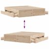 vidaXL Cadre de lit sans matelas avec tiroirs 180x200 cm bois de pin