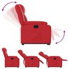 vidaXL Fauteuil inclinable Rouge Similicuir