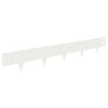 vidaXL Bordure de Pelouse 20 pc 100 x 15 cm Acier Blanc