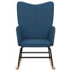 vidaXL Chaise à bascule Bleu Tissu