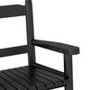 vidaXL Chaises &agrave; bascule enfants lot de 2 noir bois de peuplier massif