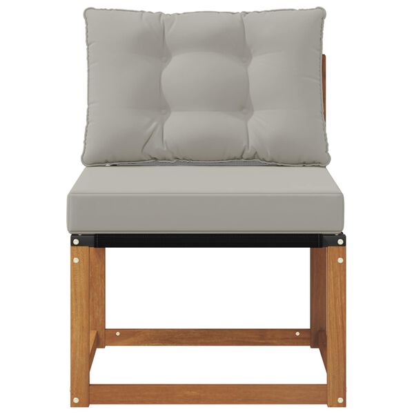 vidaXL Canap&eacute; du milieu ext&eacute;rieur