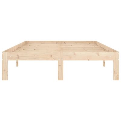 vidaXL Cadre de lit sans matelas bois de pin massif 120x200 cm